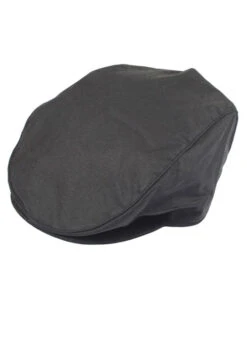 Men's Waxed Cotton Flat Cap -Dents 1 2109 20black