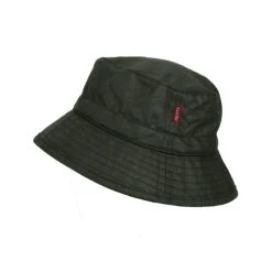 Men’s Halley Stevensons Waxed Cotton Bucket Hat -Dents 1 2110 Sage