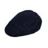 Men’s Abraham Moon Plain Tweed Flat Cap -Dents 1 3004 Navy