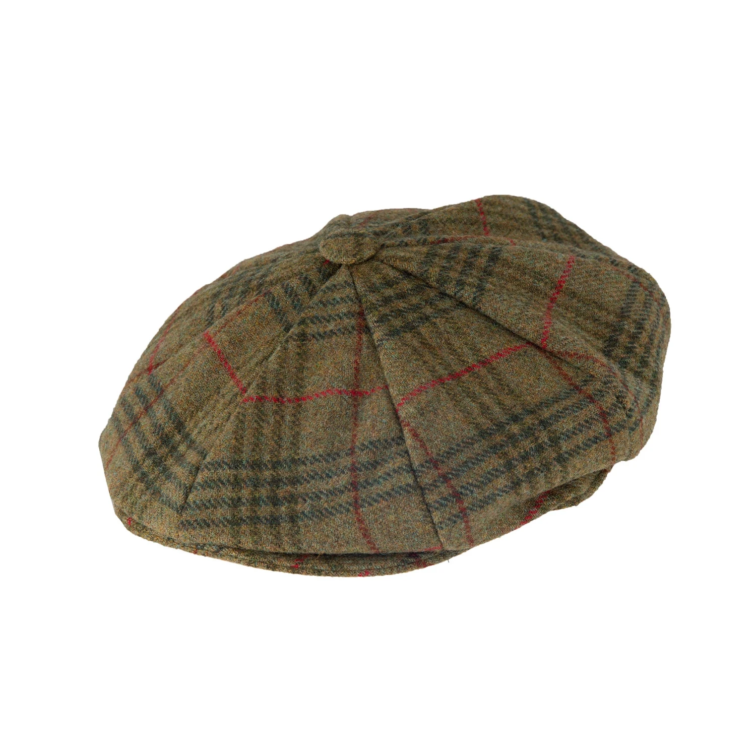 Men's Abraham Moon Check Tweed Newsboy Cap 9 Men's Abraham Moon Check Tweed Newsboy Cap - Image 7