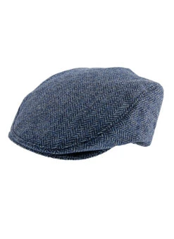 Men's Abraham Moon Herringbone Tweed Flat Cap