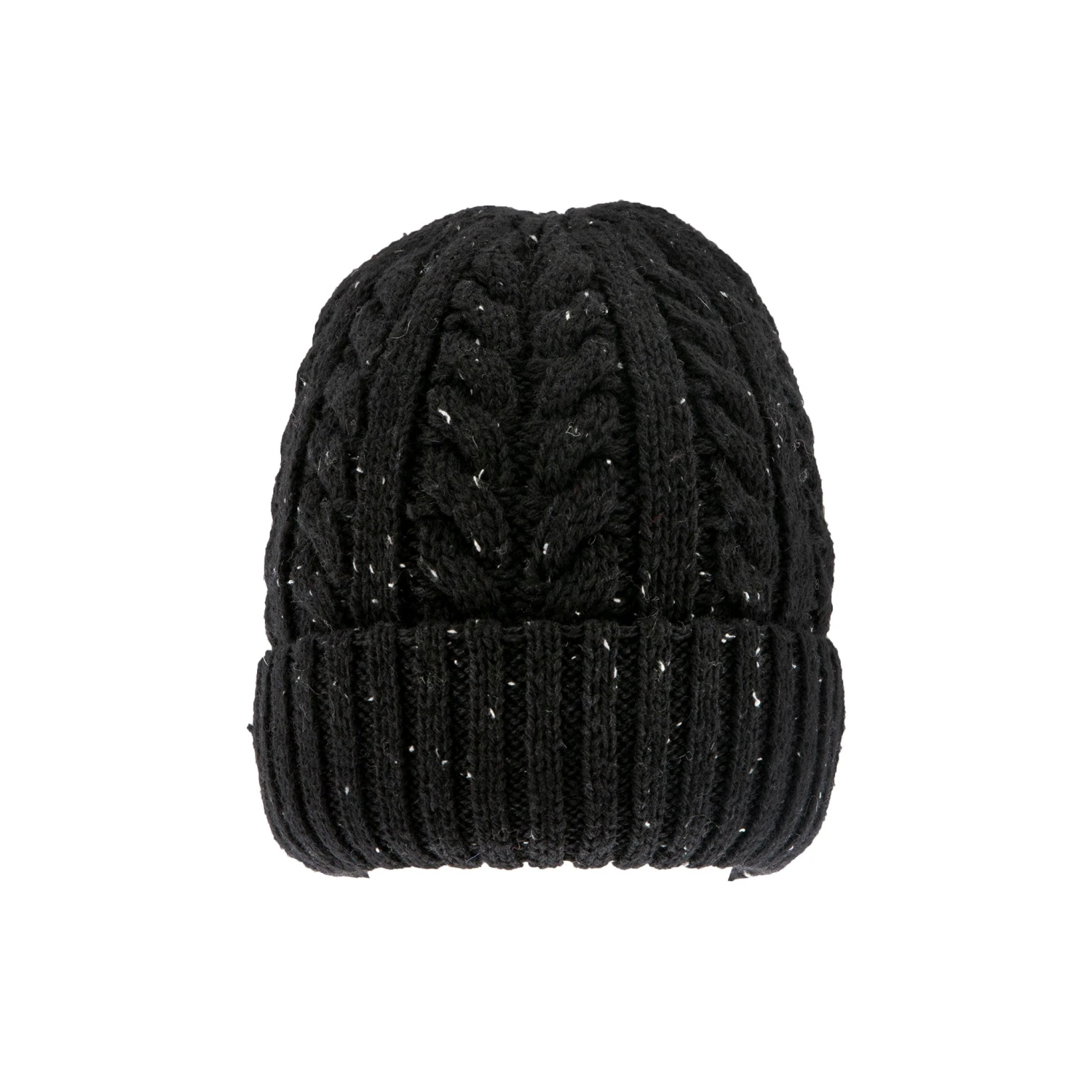 Men’s Cable Knit Beanie Hat With Marl Yarn 4 Men’s Cable Knit Beanie Hat With Marl Yarn - Image 2