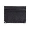 Men's Heritage Pebble Grain Leather Card Holder With Gilt Corners -Dents 12 2017Black
