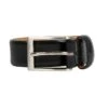 Men’s Heritage Lined Full-Grain Leather Belt -Dents 12 4600 Black 3 Cut out