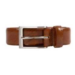Men’s Heritage Lined Full-Grain Leather Belt -Dents 12 4600 Tan 3 Cut out