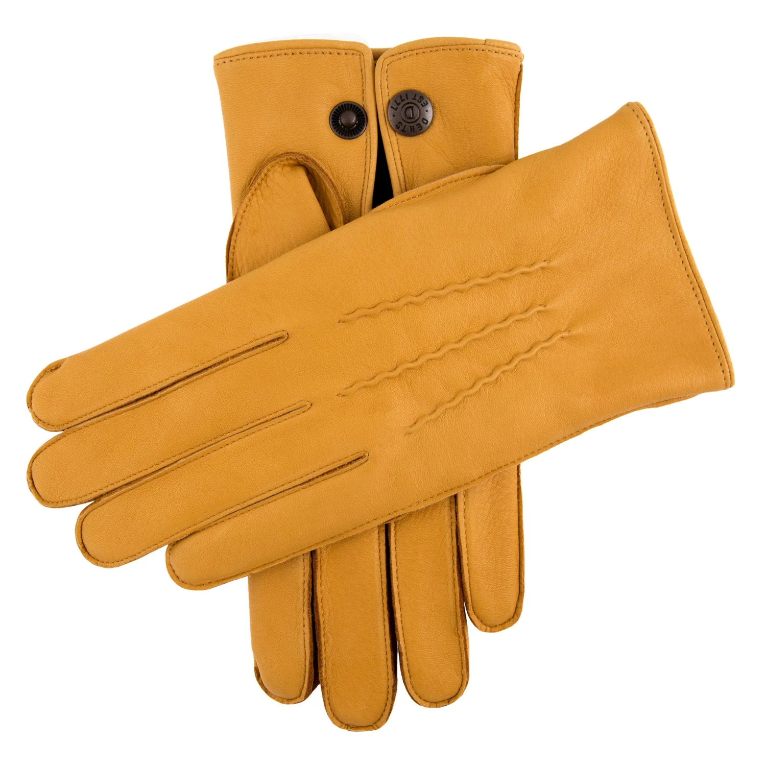 Men's Heritage Three-Point Cashmere-Lined Deerskin Leather Gloves 11 Men's Heritage Three-Point Cashmere-Lined Deerskin Leather Gloves - Image 9