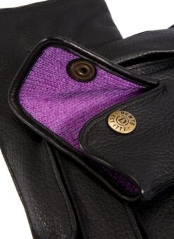 Men's Heritage Three-Point Cashmere-Lined Deerskin Leather Gloves 17 Men's Heritage Three-Point Cashmere-Lined Deerskin Leather Gloves -Dents 15 1011 black 2