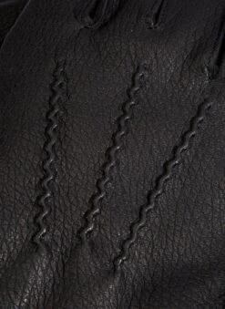 Men's Heritage Three-Point Cashmere-Lined Deerskin Leather Gloves 16 Men's Heritage Three-Point Cashmere-Lined Deerskin Leather Gloves -Dents 15 1011 black 4