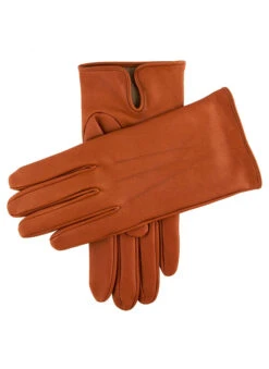 Men's Heritage Three-Point Silk-Lined Leather Gloves -Dents 15 1027 High Tan 79a7bbac 1cd6 4720 a590 9a431fa32535