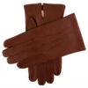 Men's Heritage Three-Point Chamois-Lined Leather Gloves -Dents 15 1031 English Tan