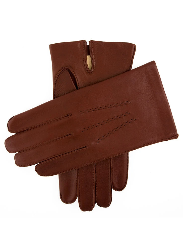 Men's Heritage Three-Point Chamois-Lined Leather Gloves 3 Men's Heritage Three-Point Chamois-Lined Leather Gloves