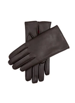 Men's Heritage Touchscreen Cashmere-Lined Leather Gloves -Dents 15 1116 Brown