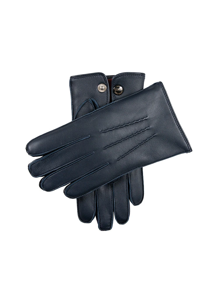 Men’s Heritage Touchscreen Three-Point Fur-Lined Leather Gloves 5 Men’s Heritage Touchscreen Three-Point Fur-Lined Leather Gloves - Image 3