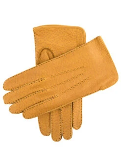 Men's Heritage Handsewn Three-Point Silk-Lined Peccary Leather Gloves -Dents 15 1540 Cork 0f549f65 fcd5 41dd 9c56 b5287c4326eb