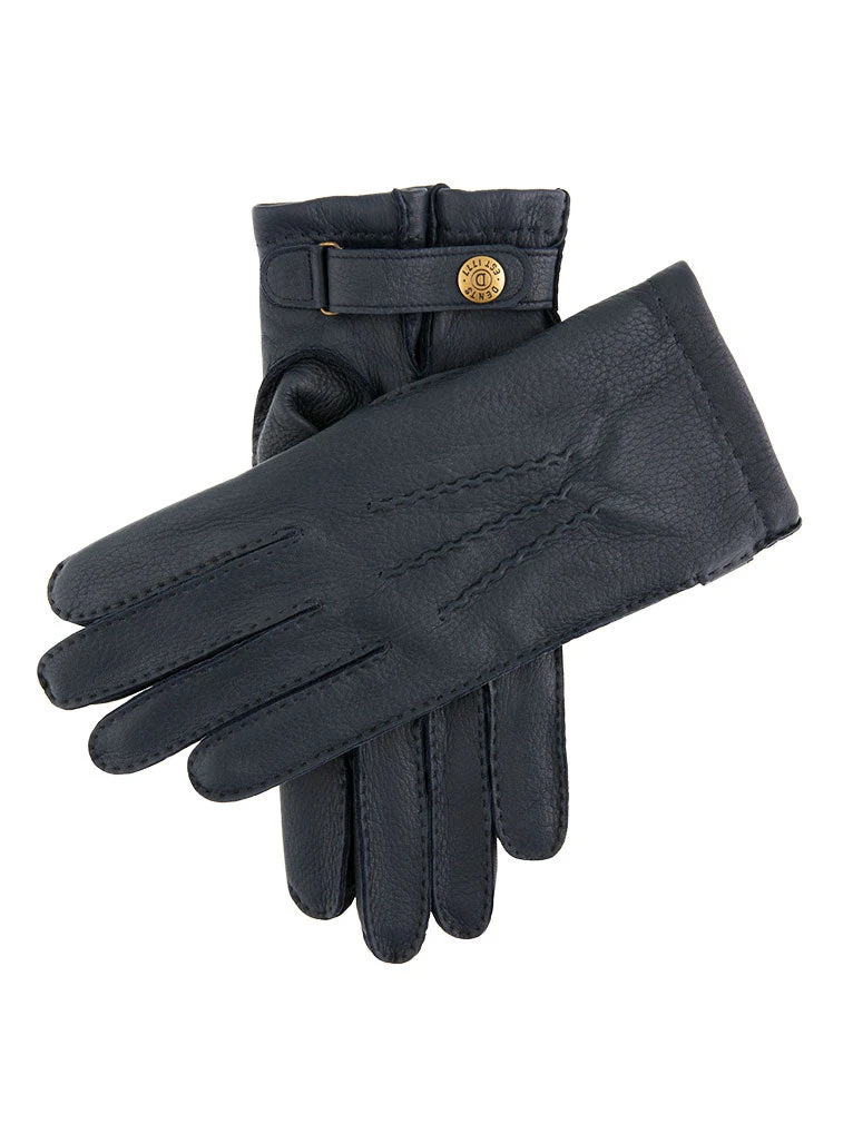 Men's Heritage Handsewn Three-Point Cashmere-Lined Deerskin Leather Gloves 5 Men's Heritage Handsewn Three-Point Cashmere-Lined Deerskin Leather Gloves - Image 3