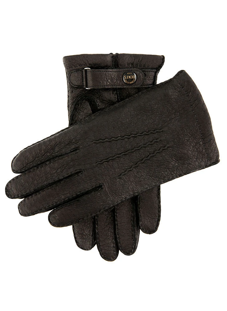 Men's Heritage Handsewn Three-Point Cashmere-Lined Peccary Leather Gloves 11 Men's Heritage Handsewn Three-Point Cashmere-Lined Peccary Leather Gloves - Image 9