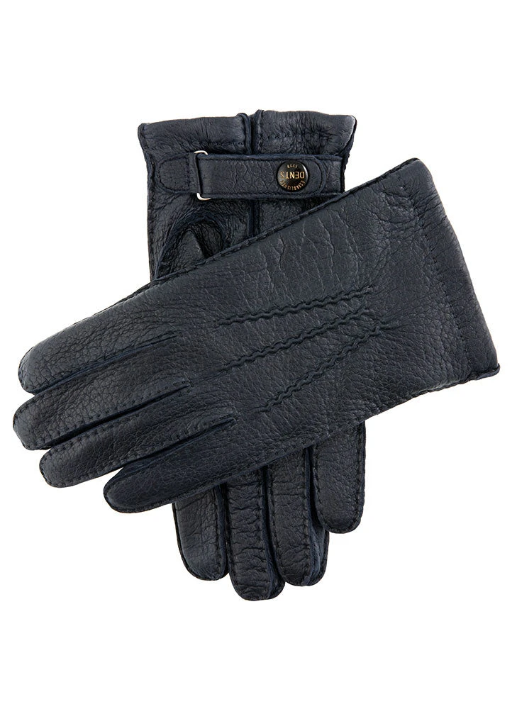 Men's Heritage Handsewn Three-Point Cashmere-Lined Peccary Leather Gloves 12 Men's Heritage Handsewn Three-Point Cashmere-Lined Peccary Leather Gloves - Image 10