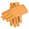 Men's Heritage Handsewn Three-Point Cashmere-Lined Peccary Leather Gloves -Dents 15 1564Corkused