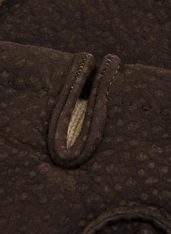 Men's Heritage Handsewn Cashmere-Lined Carpincho Leather Gloves 6 Men's Heritage Handsewn Cashmere-Lined Carpincho Leather Gloves - Image 4