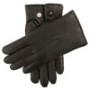 Men's Heritage Three-Point Fur-Lined Leather Gloves -Dents 15 1590 Black c923233b 2375 44f5 a405 3a0c50c0e0df