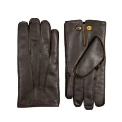 Men's Heritage Three-Point Fur-Lined Leather Gloves 26 Men's Heritage Three-Point Fur-Lined Leather Gloves -Dents 15 1590 Brown Beige 1