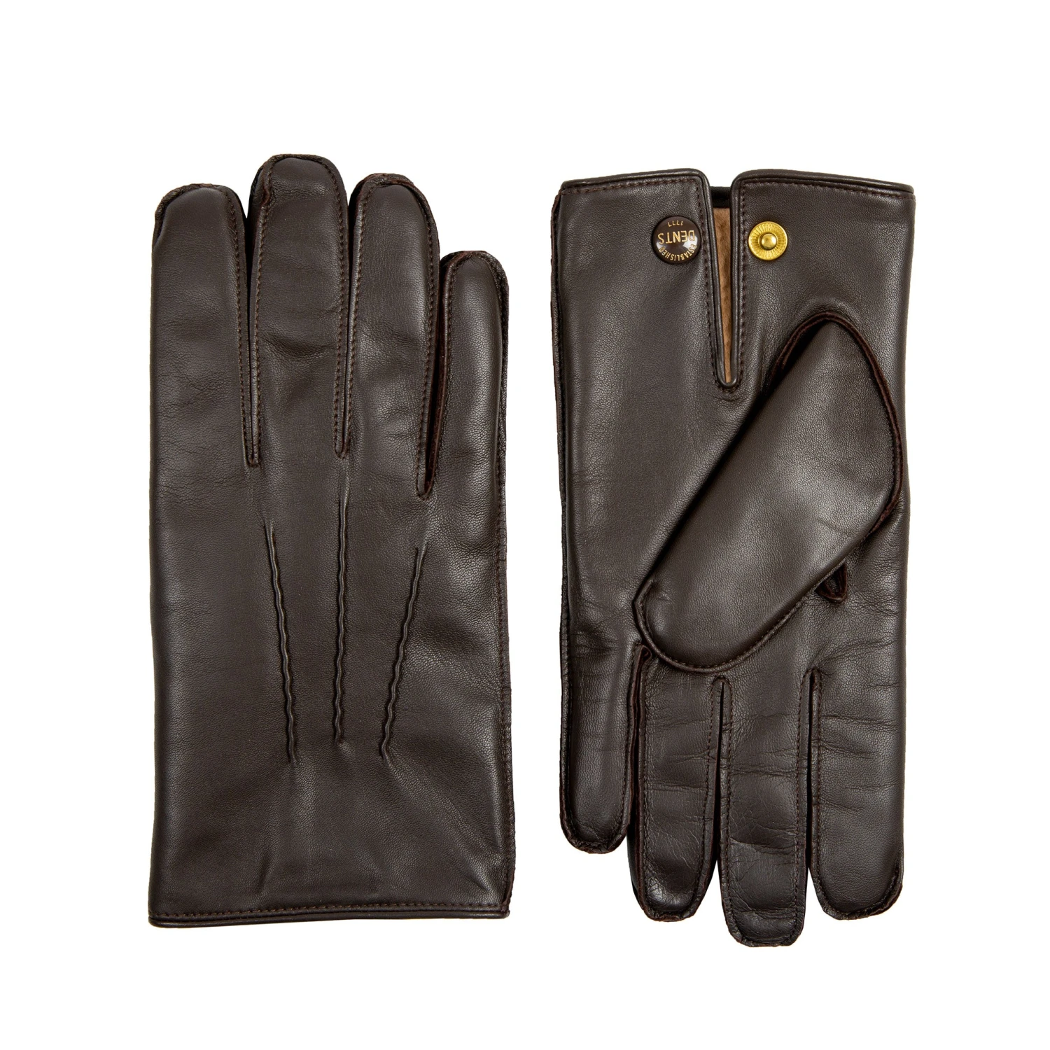 Men's Heritage Three-Point Fur-Lined Leather Gloves 7 Men's Heritage Three-Point Fur-Lined Leather Gloves - Image 5