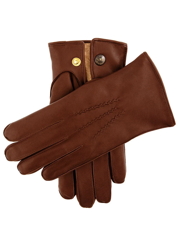 Men's Heritage Three-Point Fur-Lined Leather Gloves 4 Men's Heritage Three-Point Fur-Lined Leather Gloves - Image 2