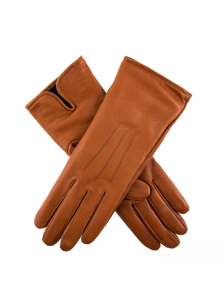 Women's Heritage Three-Point Cashmere-Lined Leather Gloves 6 Women's Heritage Three-Point Cashmere-Lined Leather Gloves - Image 4