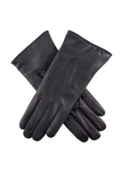 Women's Heritage Three-Point Lambswool-Lined Leather Gloves 8 Women's Heritage Three-Point Lambswool-Lined Leather Gloves -Dents 17 1030 Navy