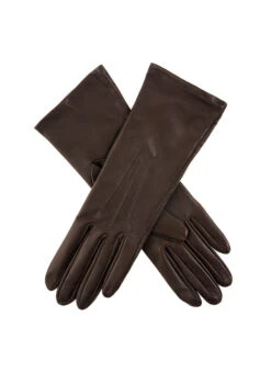 Women's Heritage Three-Point Silk-Lined Leather Gloves -Dents 17 1048 Mocca e593bc0b 4339 4c2a a7ce 5eb17708ef6e