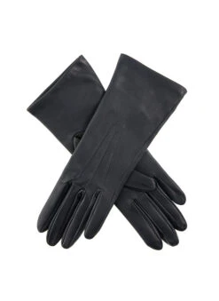 Women's Heritage Three-Point Silk-Lined Leather Gloves -Dents 17 1048 Navy 41bd7fdd 20f1 40ce 9a3e 0003876986c2