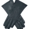 Women's Heritage Touchscreen Three-Point Silk-Lined Leather Gloves -Dents 17 1149 Navy 8c0c8ff9 06d3 4db5 a339 f084f04de4cf