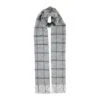 Men’s Windowpane Check Lambswool Scarf With Tassels 1 Men’s Windowpane Check Lambswool Scarf With Tassels -Dents 2 2369 Dove Grey Navy