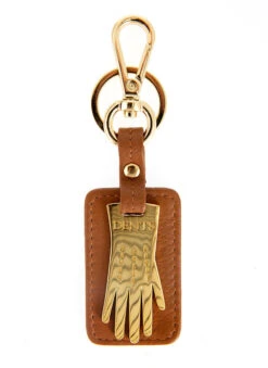 Dents Glove Keyring With Gift Box -Dents 23 1005 cognac gold