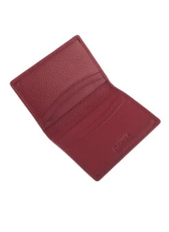 Men's Pebble Grain Leather Card Holder With RFID Blocking -Dents 23 5500Berry2