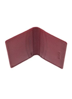 Men's Pebble Grain Leather Card Holder With RFID Blocking -Dents 23 5500Berry4
