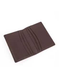 Men's Pebble Grain Leather Card Holder With RFID Blocking -Dents 23 5500Chocolate3