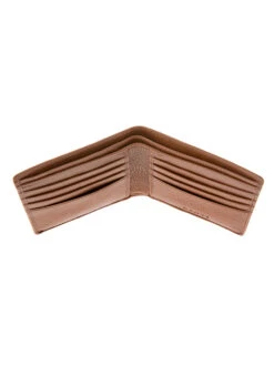 Men's Slim Pebble Grain Leather Bifold Wallet With RFID Blocking -Dents 23 5501Cognac 3