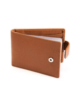 Men's Pebble Grain Leather Card Holder With RFID Blocking And Tab -Dents 23 5506 1 cognac