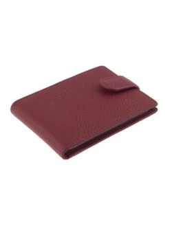 Men's Pebble Grain Leather Card Holder With RFID Blocking And Tab -Dents 23 5506 20berry 203