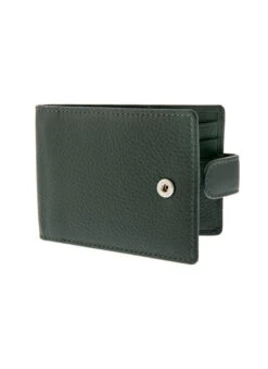 Men's Pebble Grain Leather Card Holder With RFID Blocking And Tab -Dents 23 5506 20bottle 20green 20 1