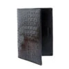 Crocodile Print Leather Passport Holder With RFID Blocking -Dents 23 5533Black 4