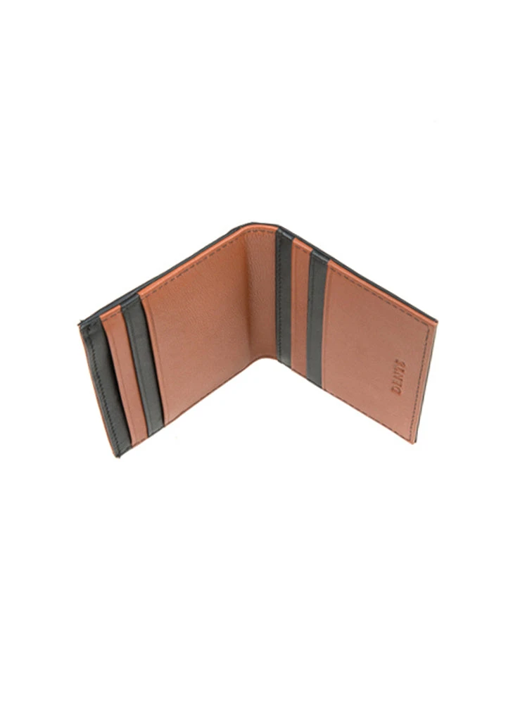 Men's Two-Colour Smooth Nappa Leather Card Holder With RFID Blocking 5 Men's Two-Colour Smooth Nappa Leather Card Holder With RFID Blocking - Image 3