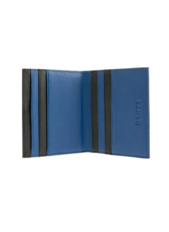 Men's Two-Colour Smooth Nappa Leather Bifold Wallet With RFID Blocking -Dents 23 5541BlackRoyalBlue2