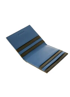 Men's Two-Colour Smooth Nappa Leather Bifold Wallet With RFID Blocking -Dents 23 5541BlackRoyalBlue3