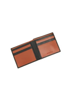 Men's Two-Colour Smooth Nappa Leather Bifold Wallet With RFID Blocking -Dents 23 5541 20black high tan 2