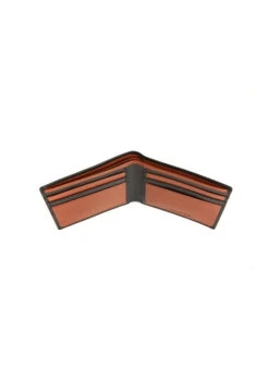 Men's Two-Colour Smooth Nappa Leather Bifold Wallet With RFID Blocking -Dents 23 5541 20black high tan 3