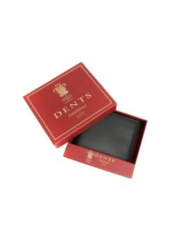 Men's Two-Colour Smooth Nappa Leather Bifold Wallet With RFID Blocking -Dents 23 5541 20black high tan 4