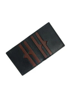 Pebble Grain Leather Card Holder With RFID Blocking Protection -Dents 23 5542BlackBrown 2