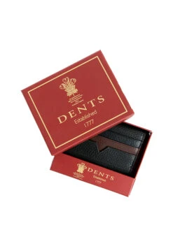 Pebble Grain Leather Card Holder With RFID Blocking Protection -Dents 23 5542BlackBrown 4